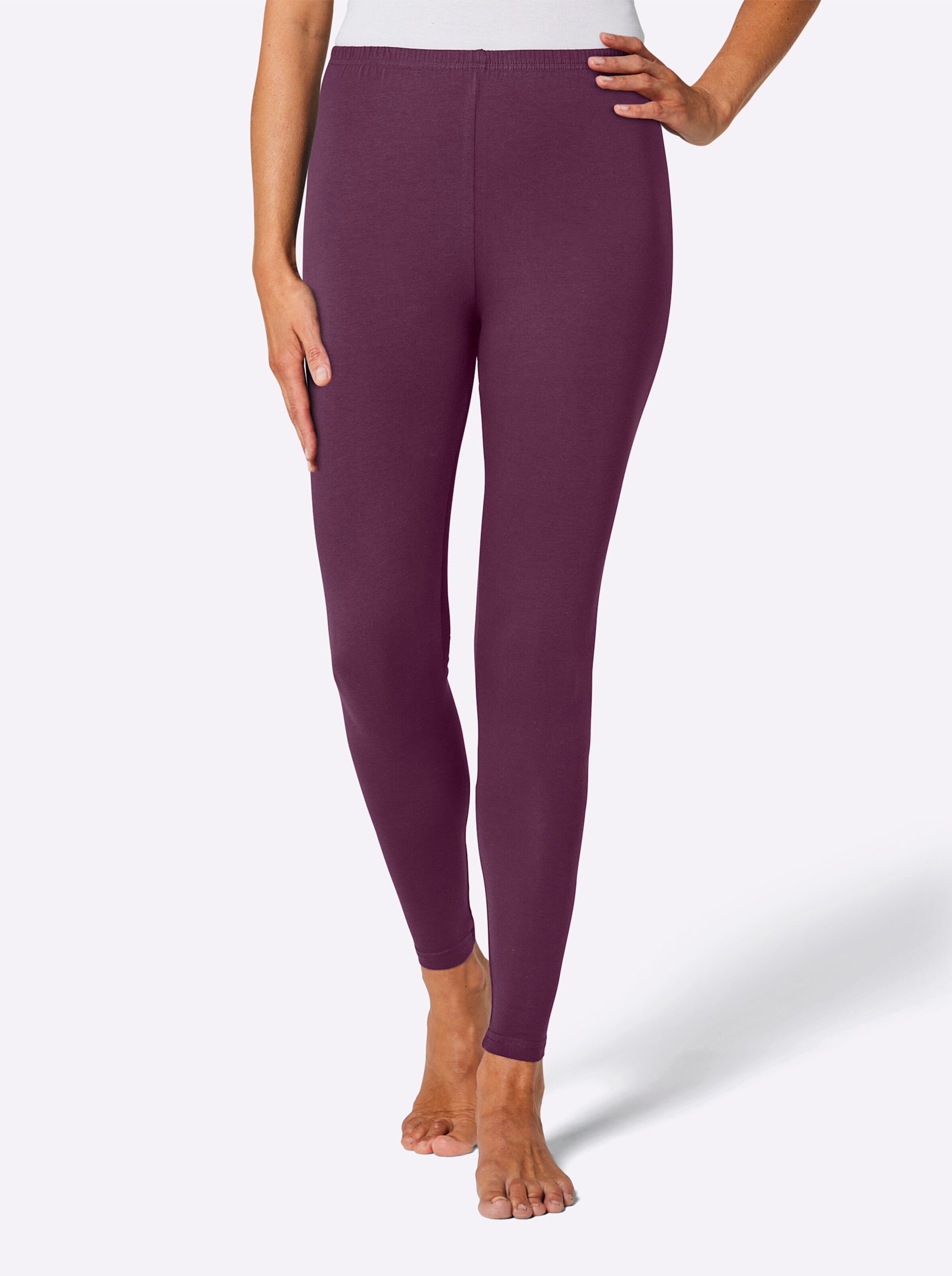 Leggings in bordeaux