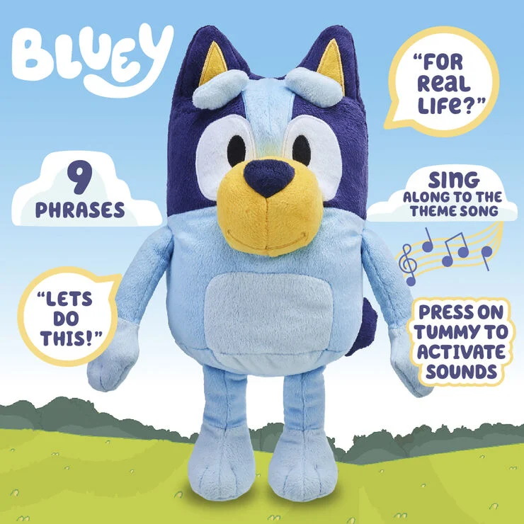 Bluey Bluey Talking plys 31cm