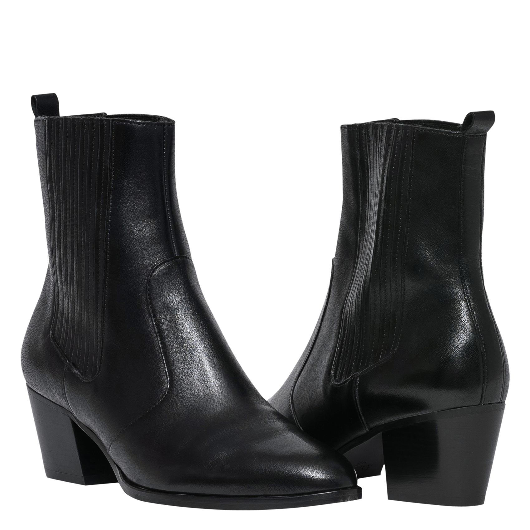 MIMI - Boots en cuir | Noir