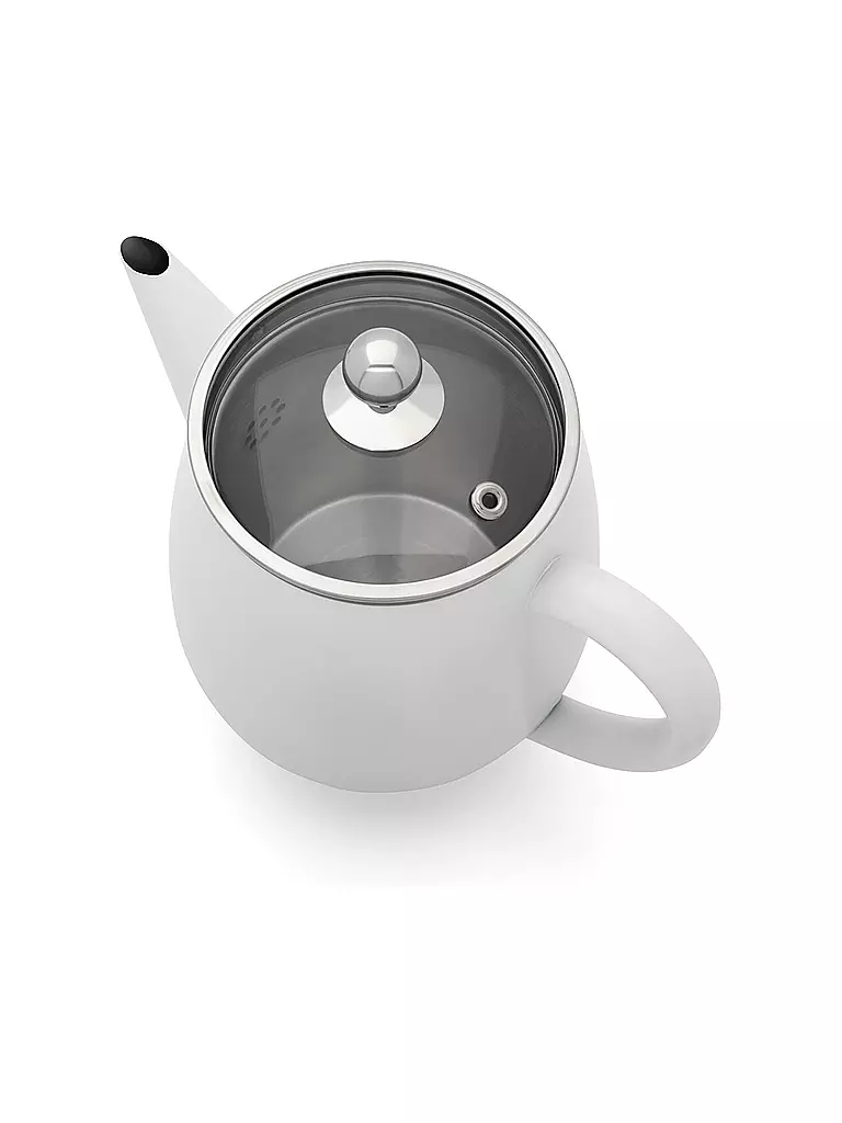 BREDEMEIJER Teekanne doppelwandig EVA 1,1l  Weiss / Matt weiss