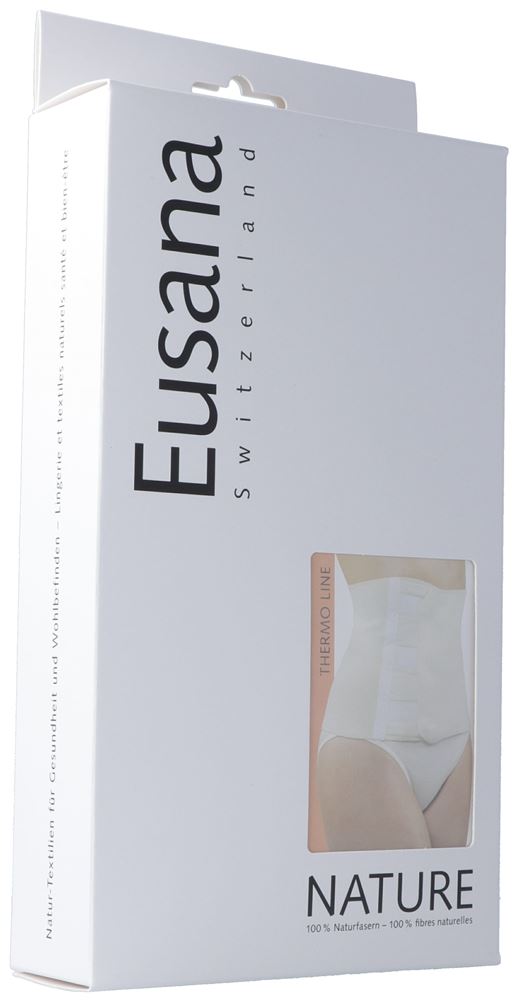 Eusana Nierenwärmer mit Velcroverschluss<br>1 Stück, L, ivoire