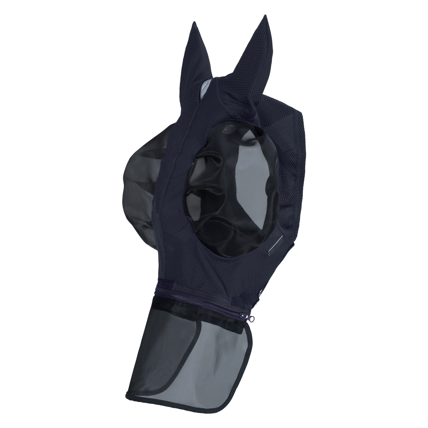ESKADRON Classic Sports Fliegenmaske DynAir Mesh Pro Detach  - navy - Vollblut