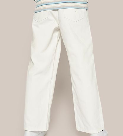 Grønt Jeans - Wide Leg - Hvid
