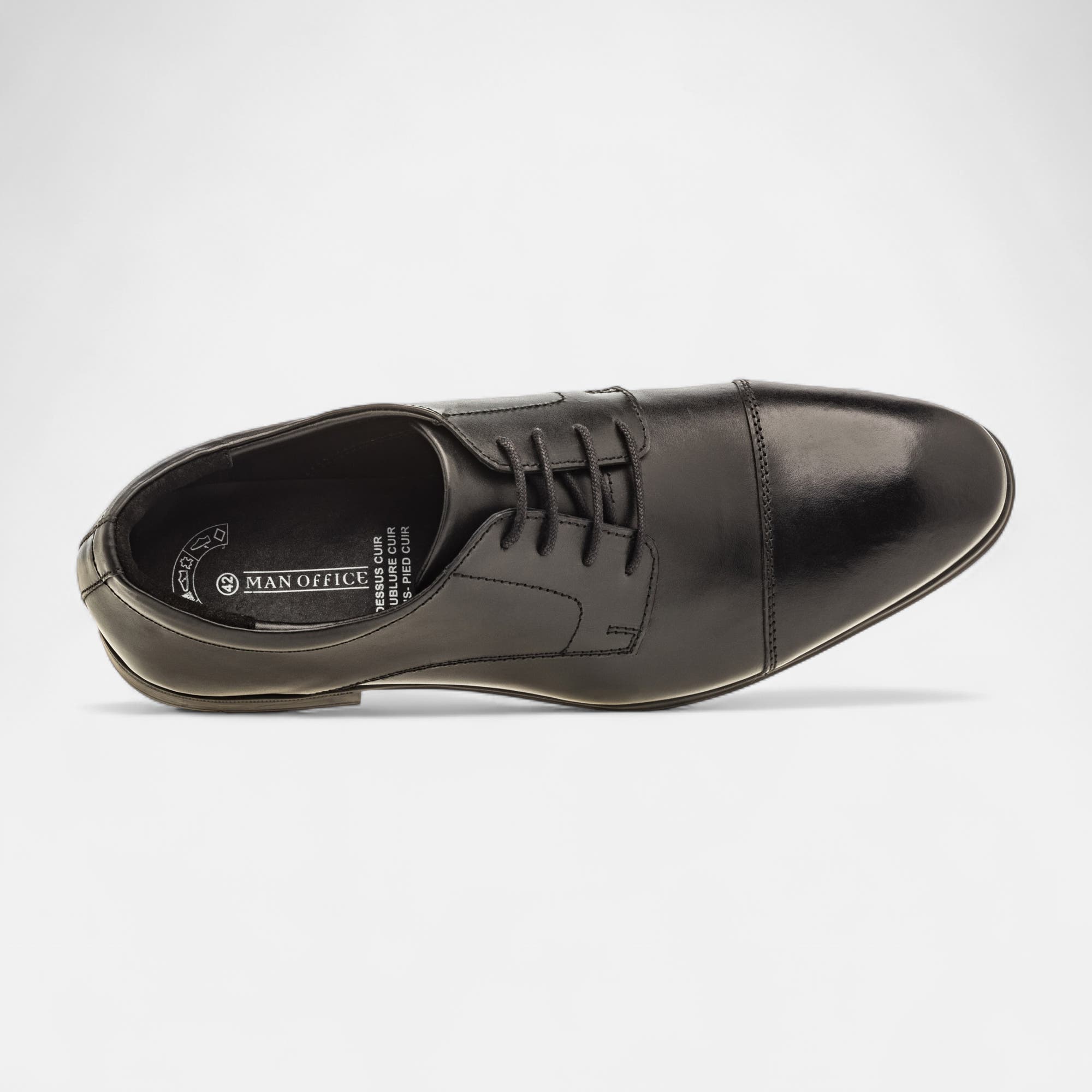 Derbies Homme en cuir noir
