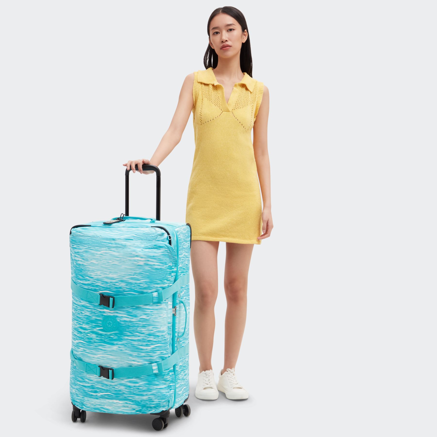 SPONTANEOUS L Grande valise à 4 roues - Aqua Pool