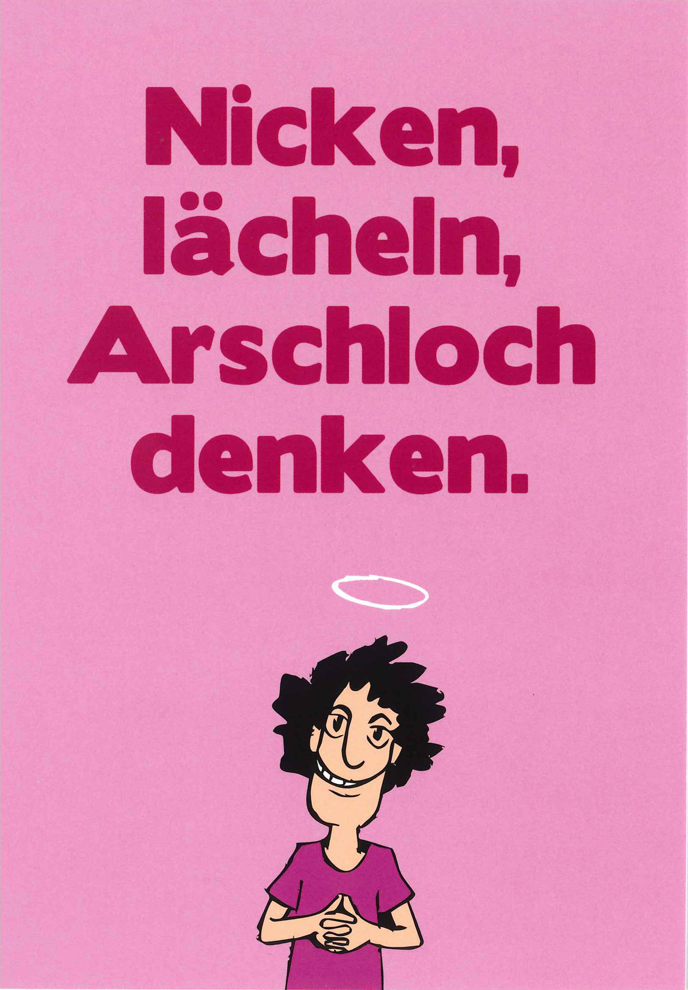 Postkarte 'Nicken lächeln...' günstig bestellen