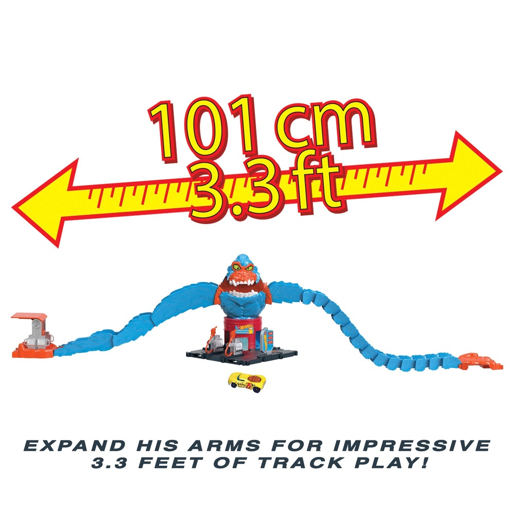 Hot Wheels City Wreck & Ride Gorilla Attack Spielset und Fahrzeug