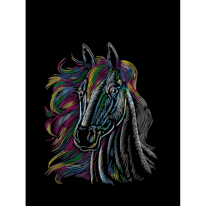 Besttoy - Kratzbild Pferd