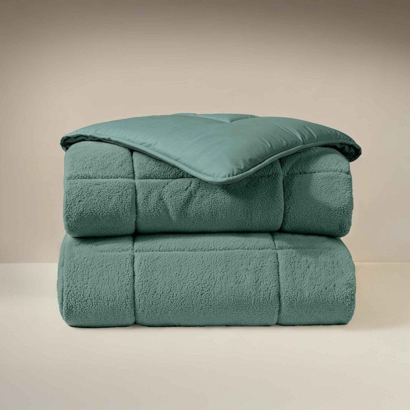 Zelesta - Teddybed - Groen - 240x200 - Wasbaar Dekbed - Fluffy Dekbedovertrek
