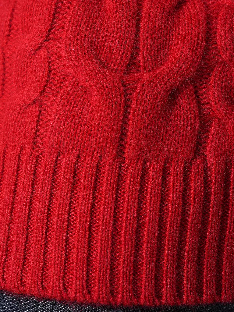 DAVIDA Kaschmirpullunder rot
