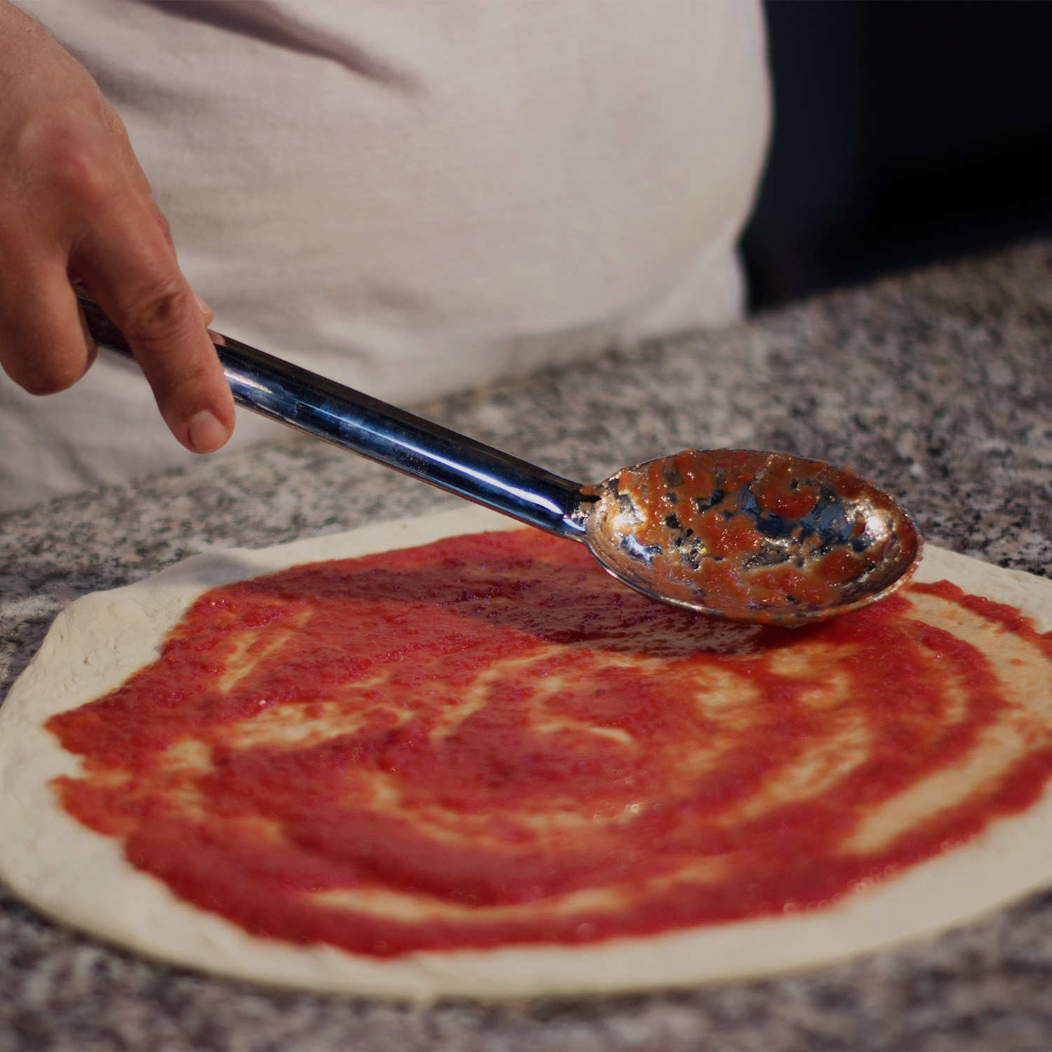 Cuillère inox spéciale sauce tomate pizza napolitaine - Contenance 53g