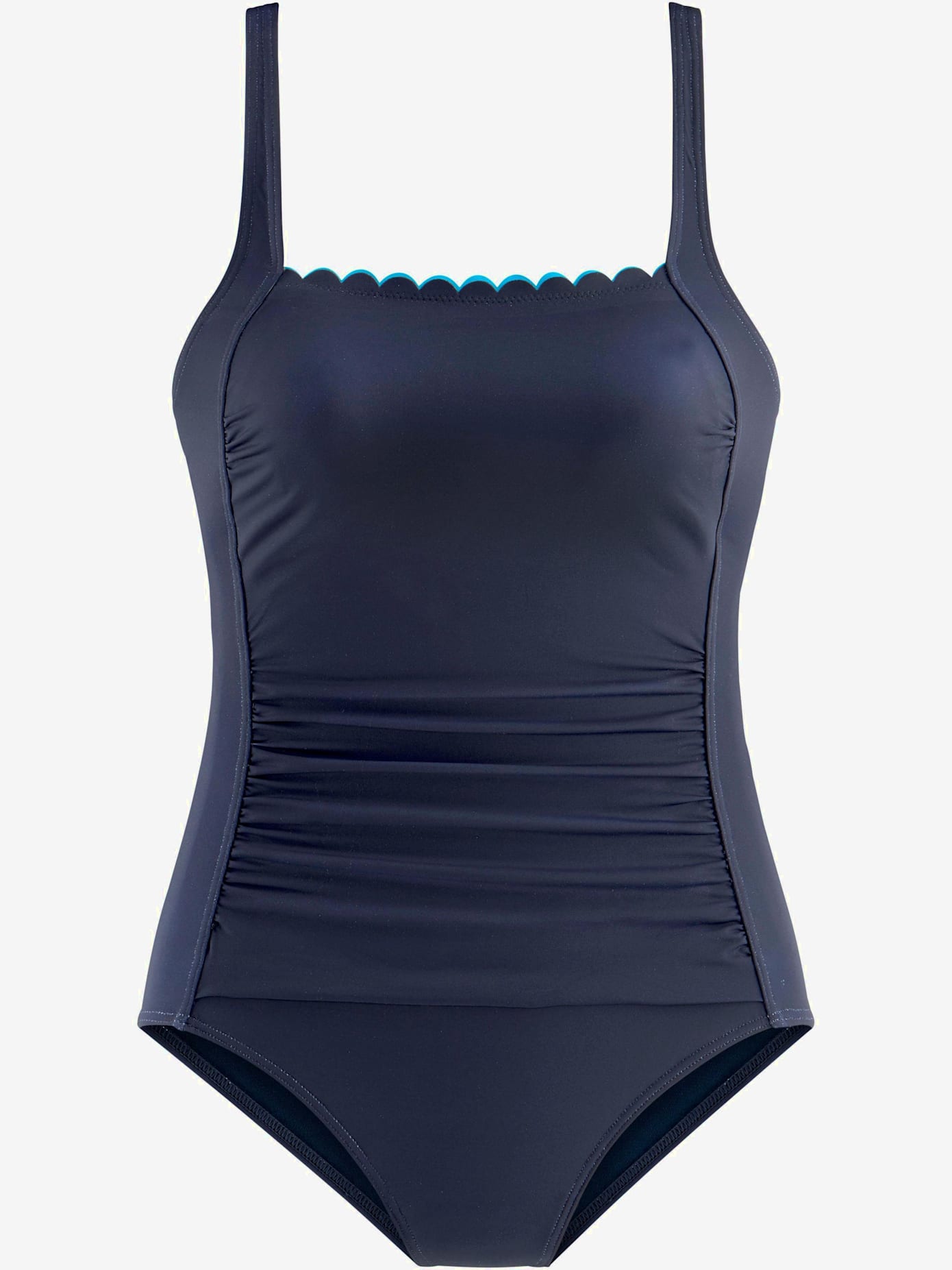 Maillot de bain double bordure cocotte, couleurs contrastées