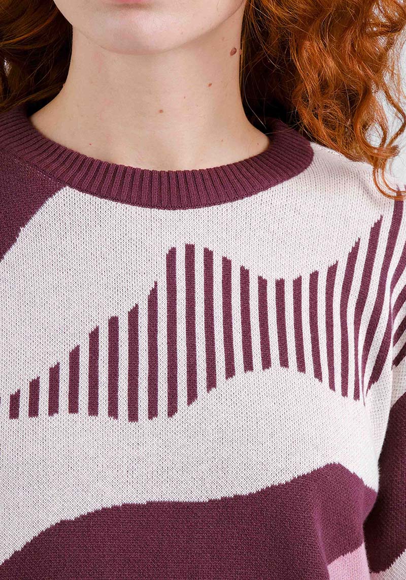 Dedicated Sweater Arendal Flowing Abstract Multicolor