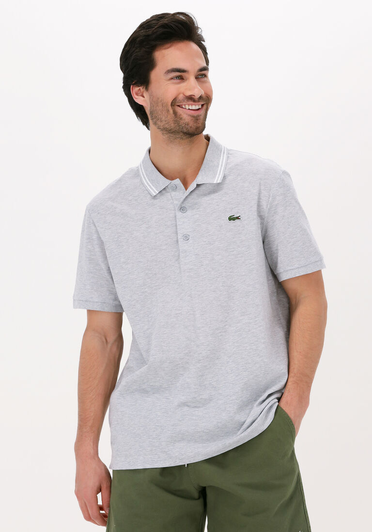 LACOSTE lichtgrijze lacoste polo 1hp3 men's s/s polo 0122