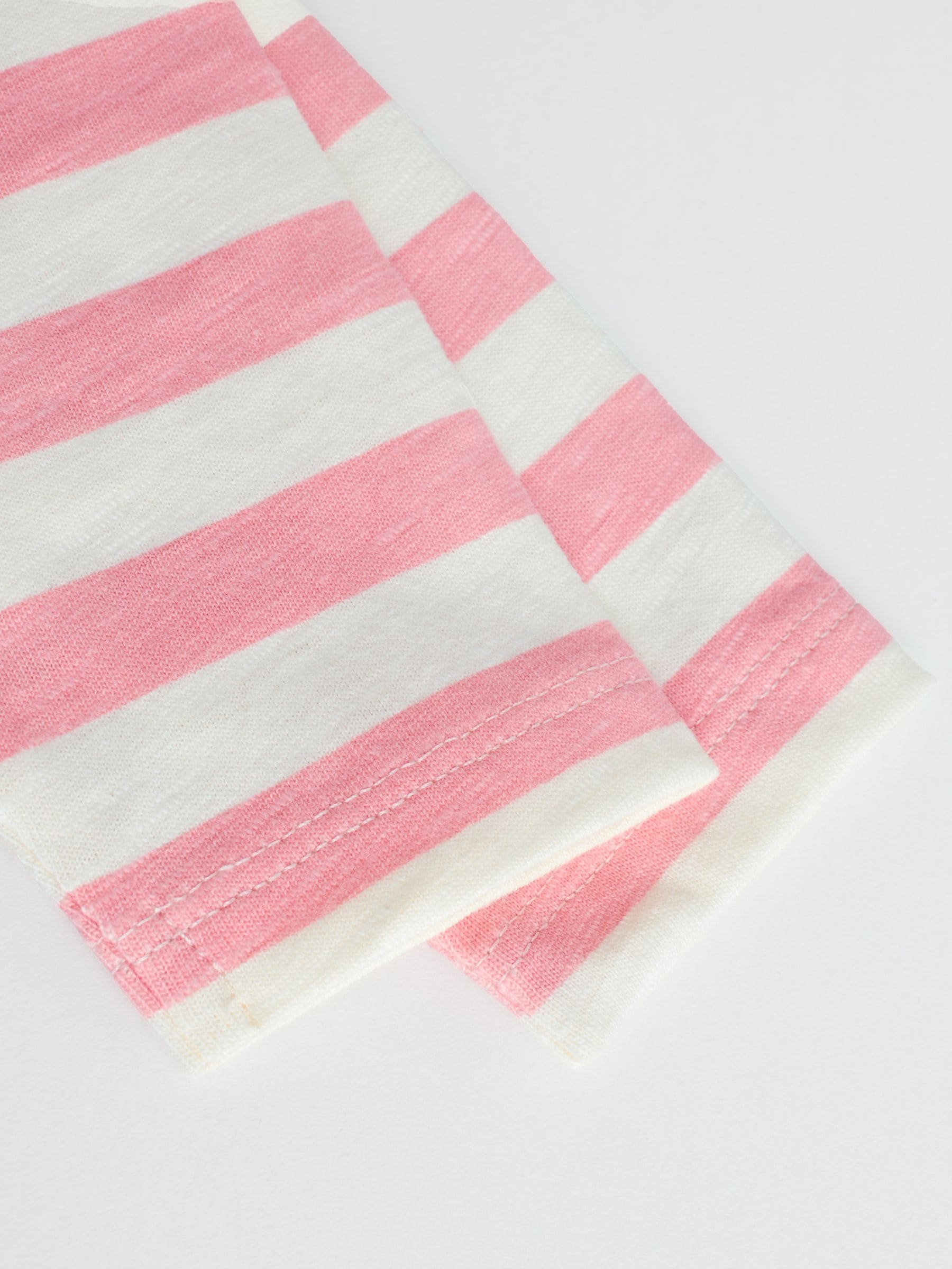 Roze Strepen/Slogan - Verpakking van 4 Baby Tops met Lange mouwen (0mnd -2jr)