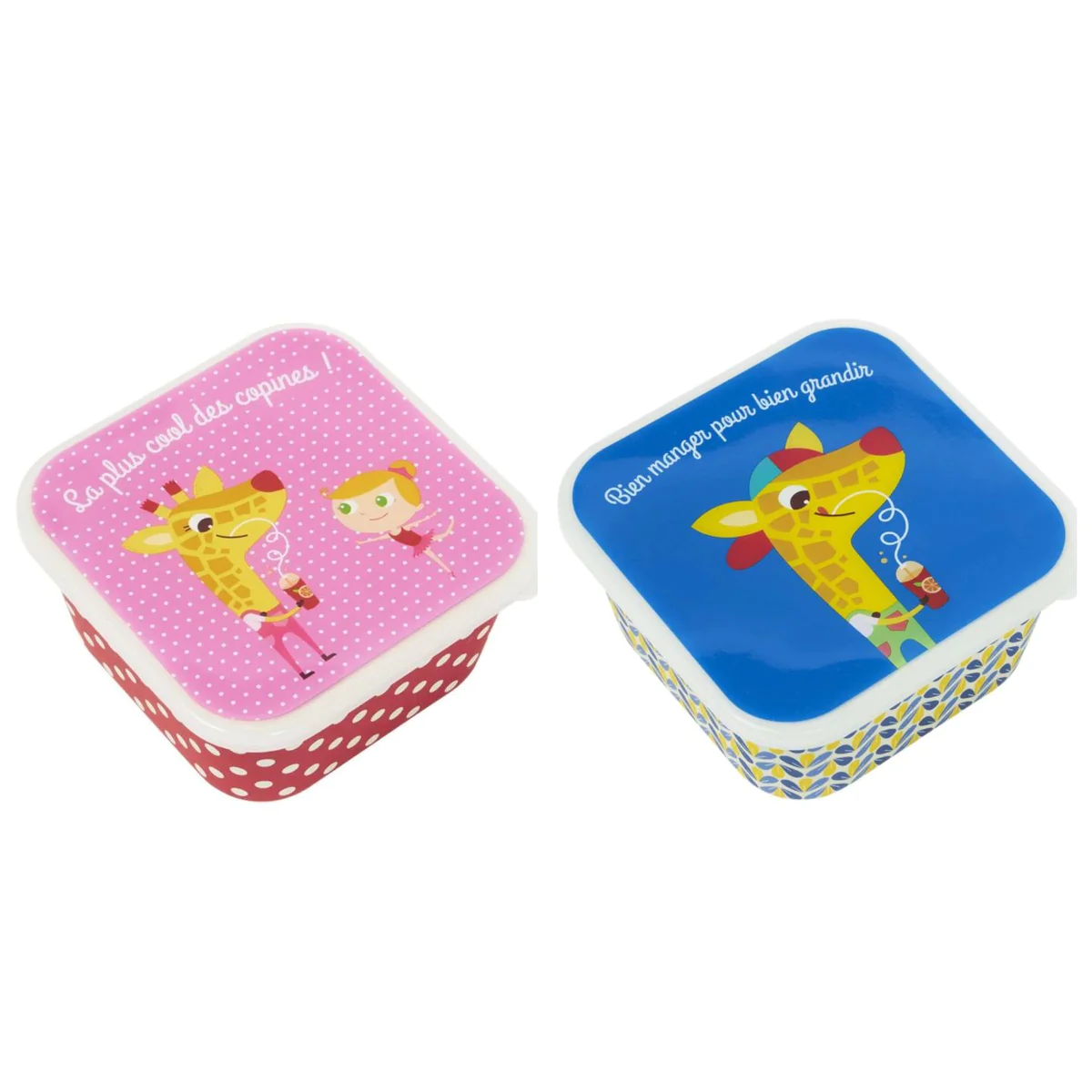 2 Boîtes à goûter pour enfant - Girafe Toga