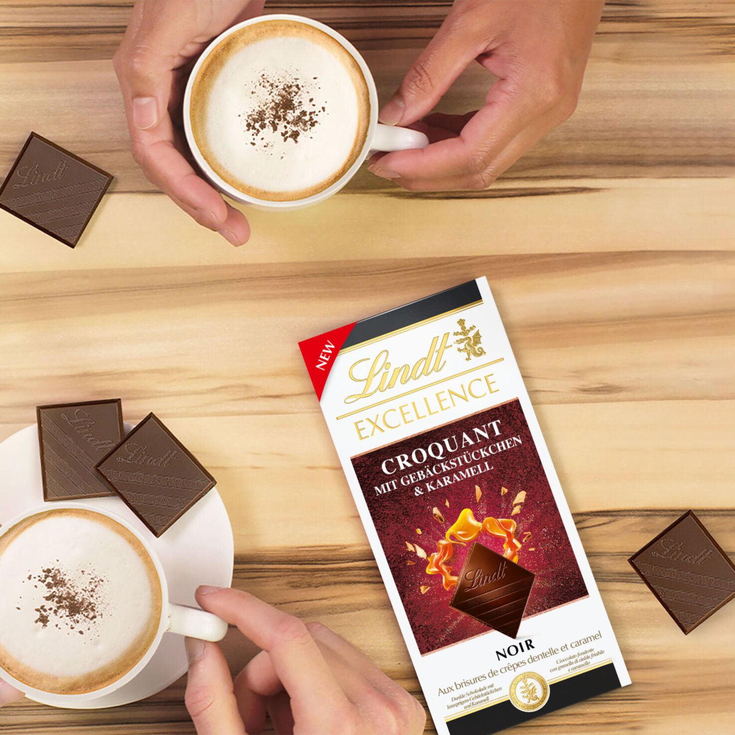 Lindt Excellence Dunkel Dentelle Caramel Tafelschokolade