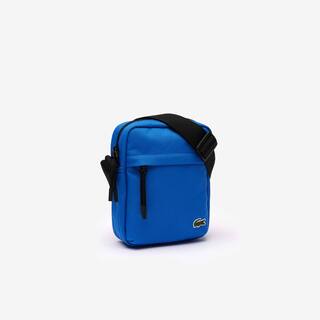 Sacoche zippée unisexe Lacoste avec poche sur le devant Sacoches & Pochettes - Bleu - Lacoste - Unisex