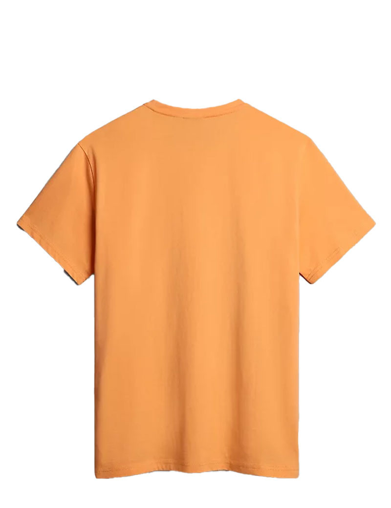 NAPAPIJRI T-SHIRT HOMME LOGO CŒUR ORANGE