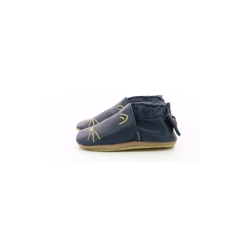 Robeez Robeez chaussons goldy cat marine
