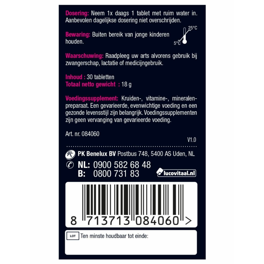 Lucovitaal Libido Support Vrouw30 tabletten