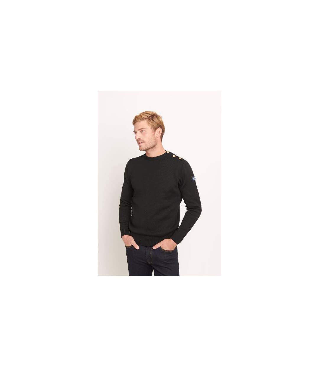 Pull milano a col boutonné