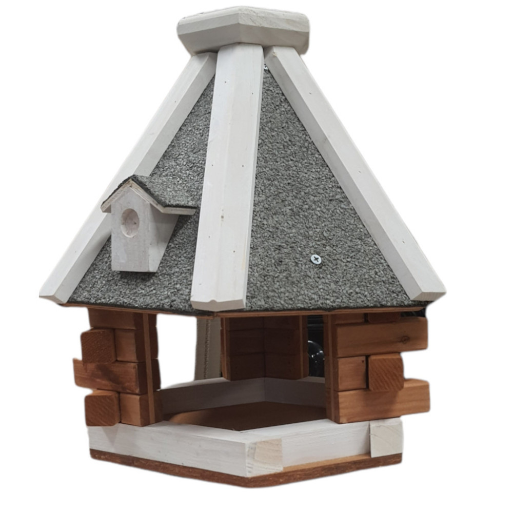 Mangeoire chalet à suspendre ø 36 cm pour oiseaux