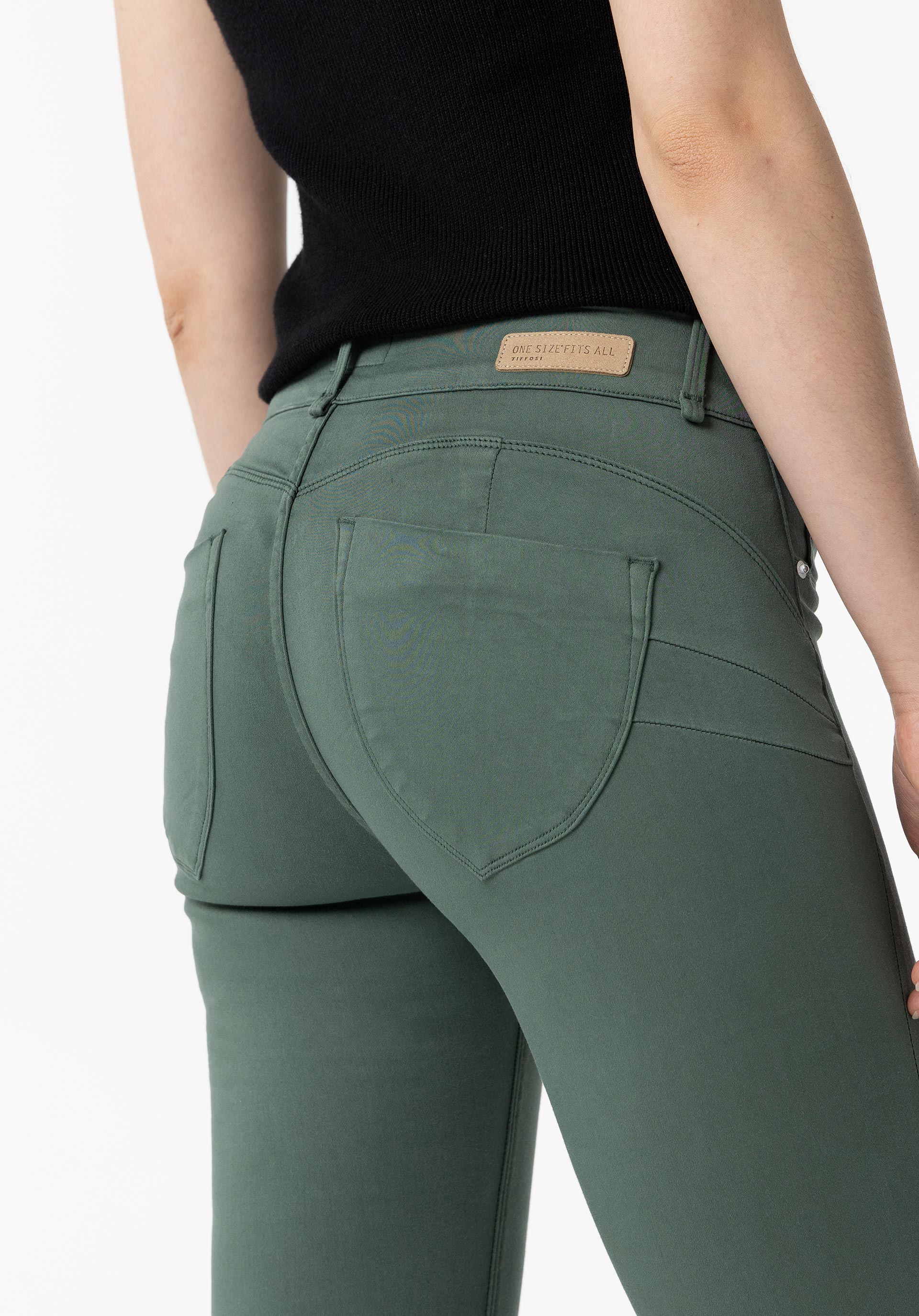 Jeans One Size Double-up Skinny Cintura Alta