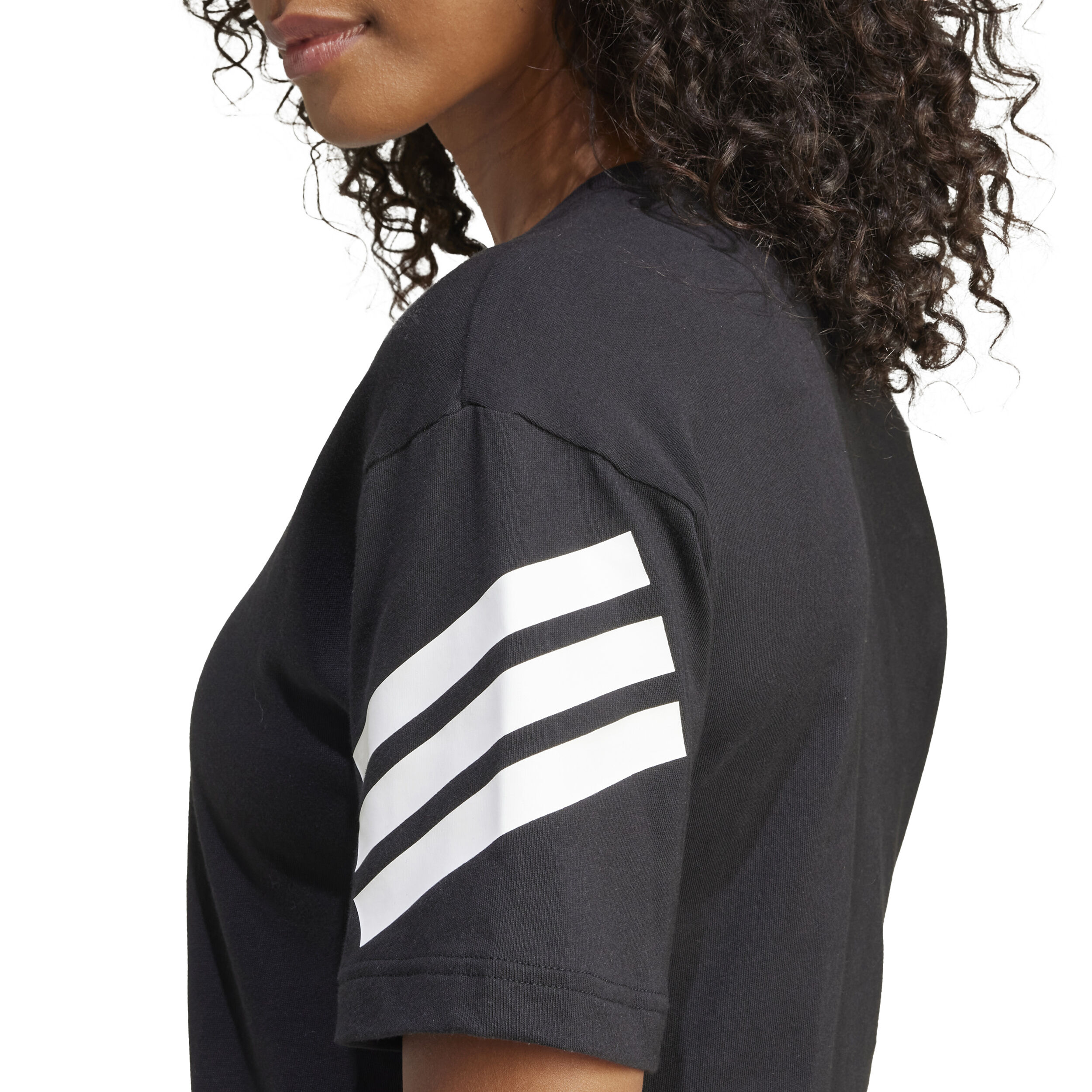 adidas Future Icon 3Stripes T-shirt Femmes - Noir , Blanc