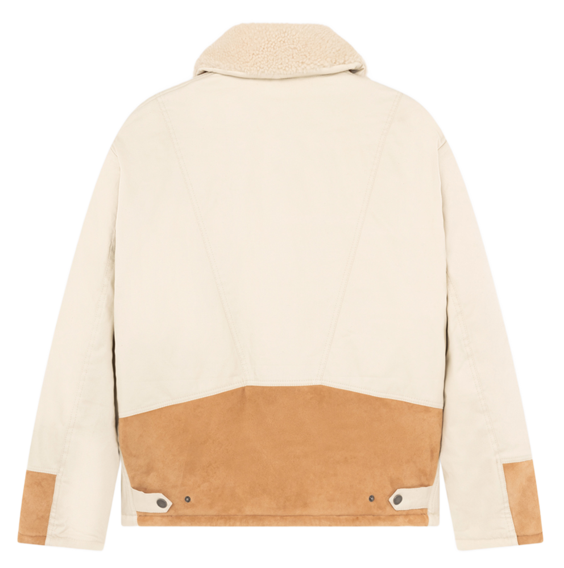 BOUME - Manteau col classique droit en coton mélangé | Beige