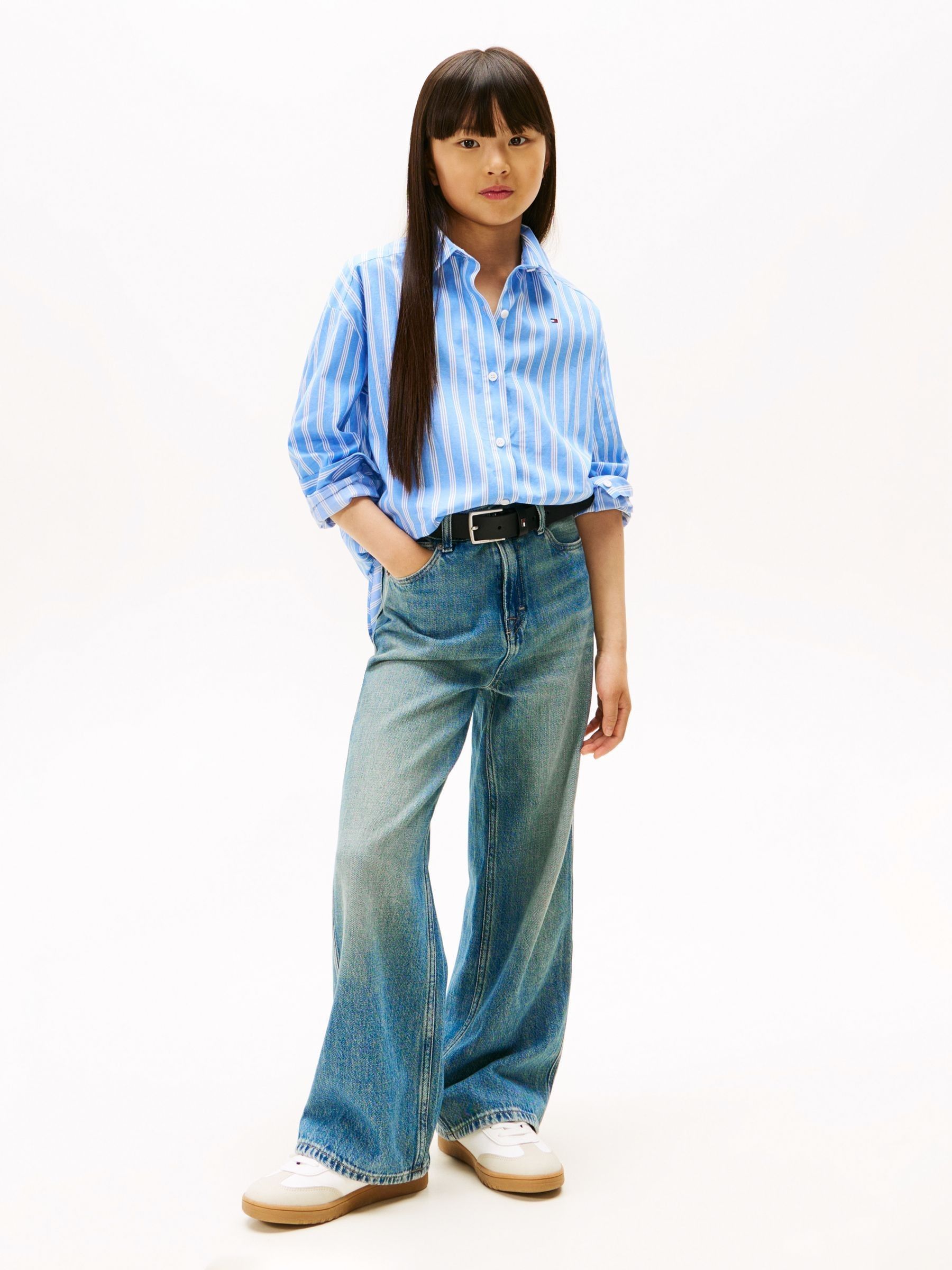 Tommy Hilfiger Varsity Relaxed Fit Stripe Poplin Shirt