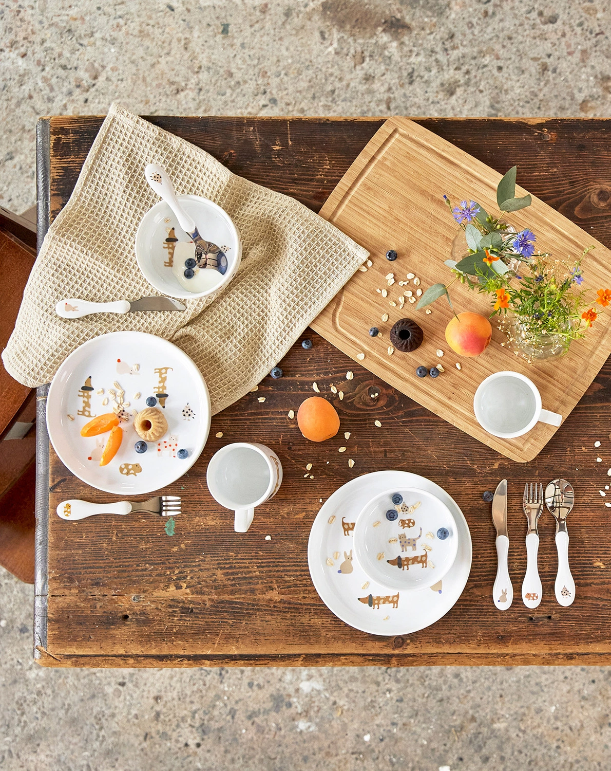 Geschirr-Set LITTLE MATEYS 3-teilig in spicy orange