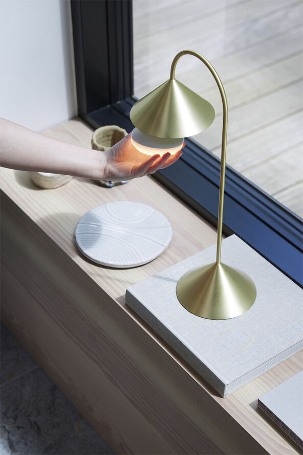 Frandsen Grasp Portable Table Lamp H47 Solid brass