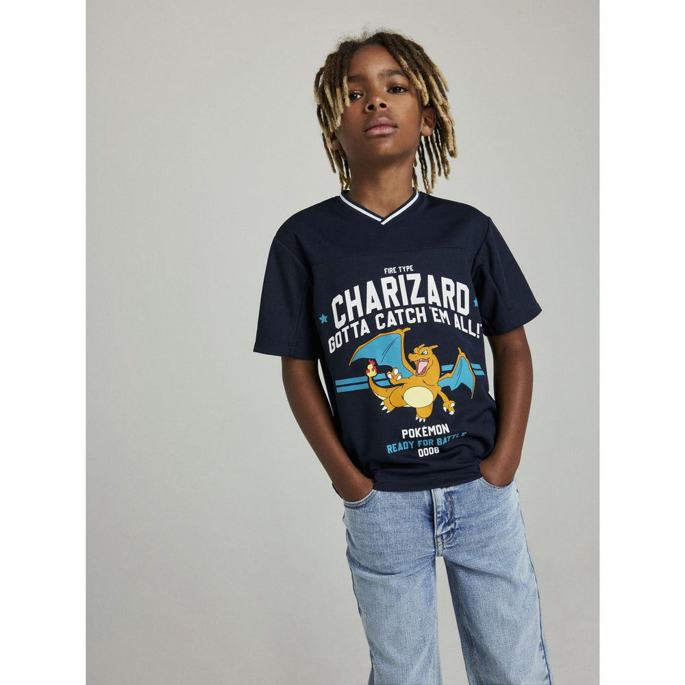 Køb Name It Navy Blazer Milas Pokemon Regular Poly T-Shirt
