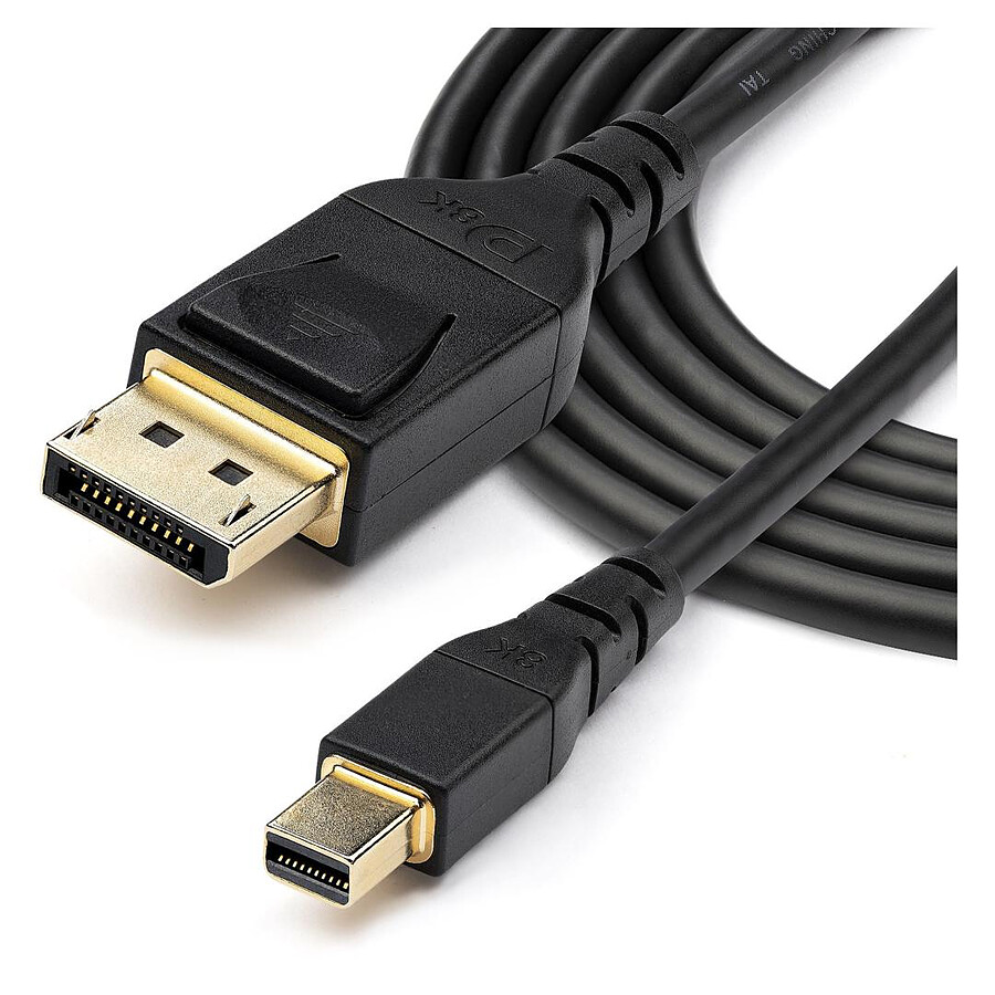 StarTech.com Câble Mini DisplayPort mâle / DisplayPort 1.4 mâle 8K 60Hz ou 4K 120Hz - 2 m