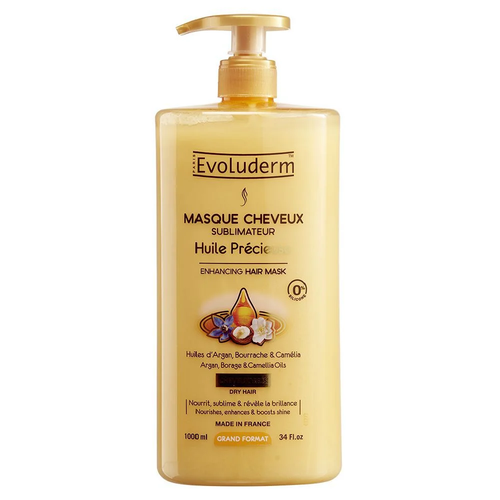 Masque cheveux Evoluderm huile précieuse 1L