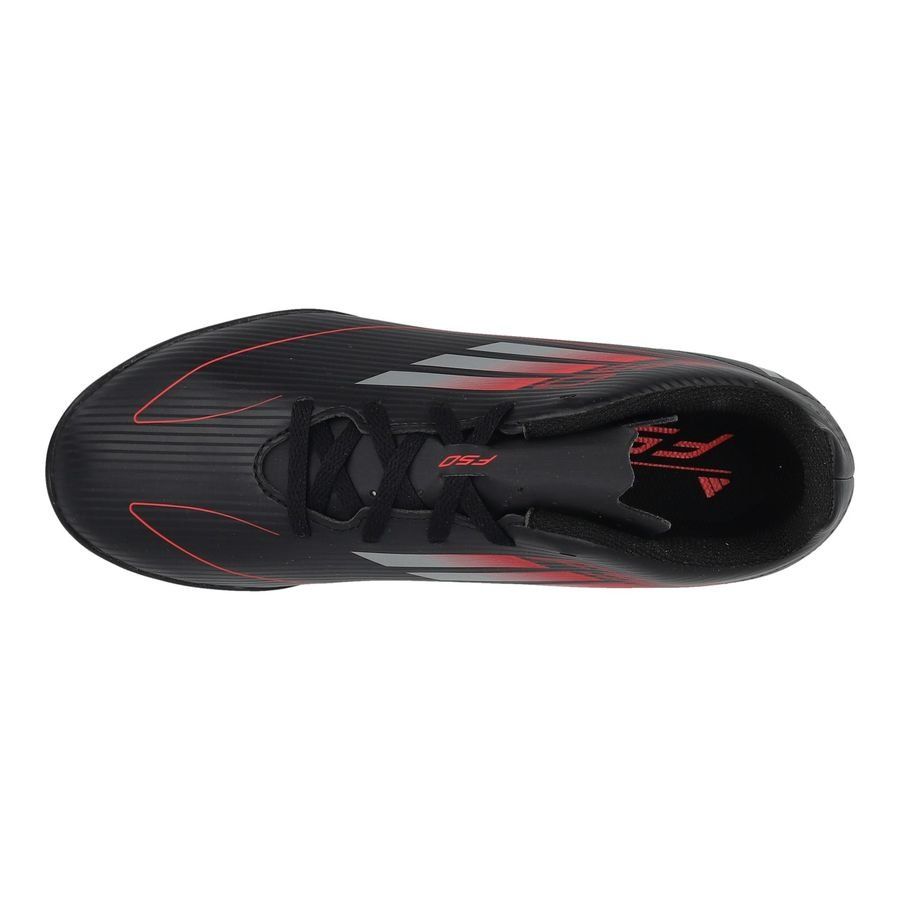 adidas F50 Club TF Stealth Victory - Noir/Argenté/Lucid Red Enfant