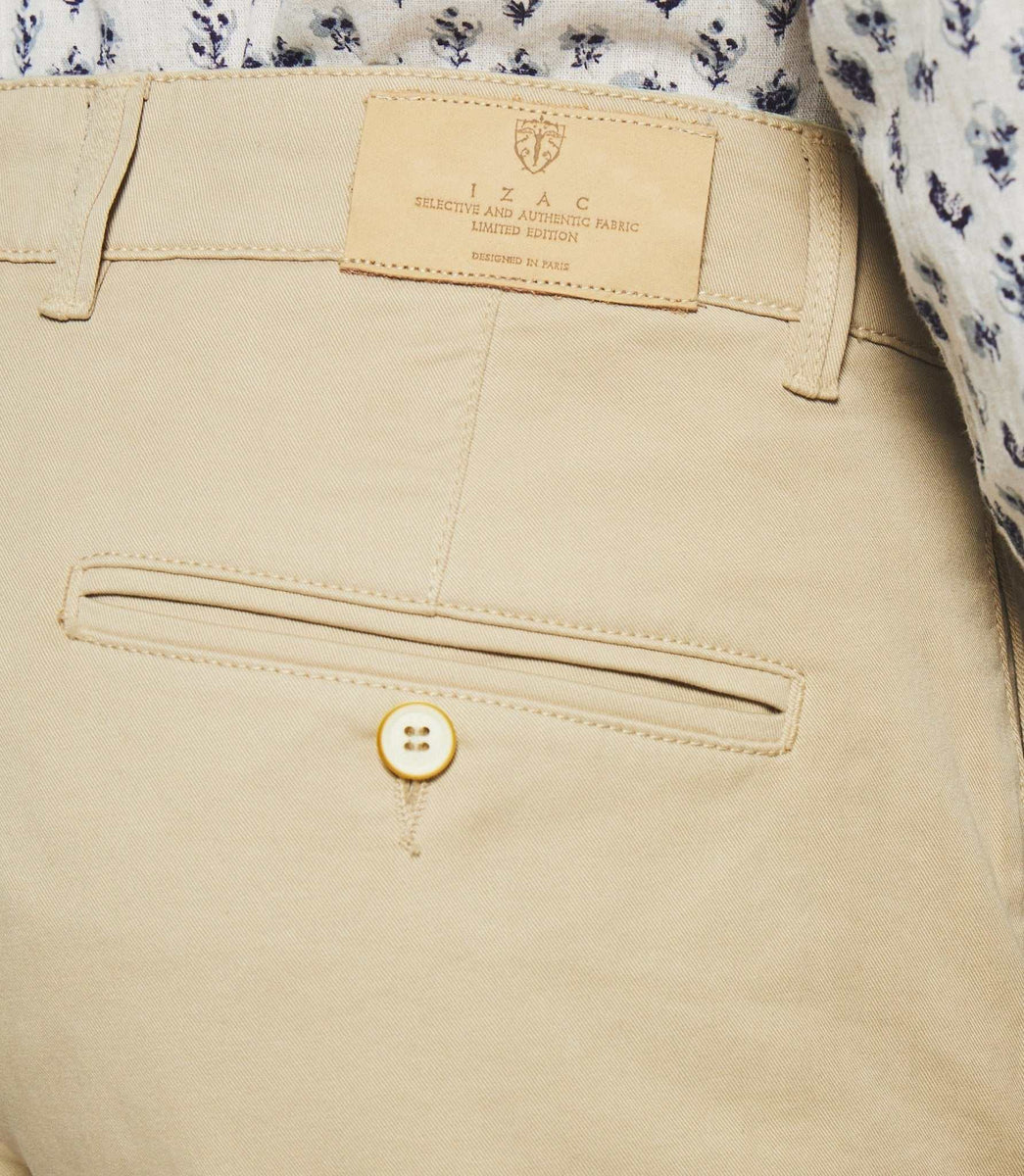 Pantalon casual slim beige mastic PACHELOR