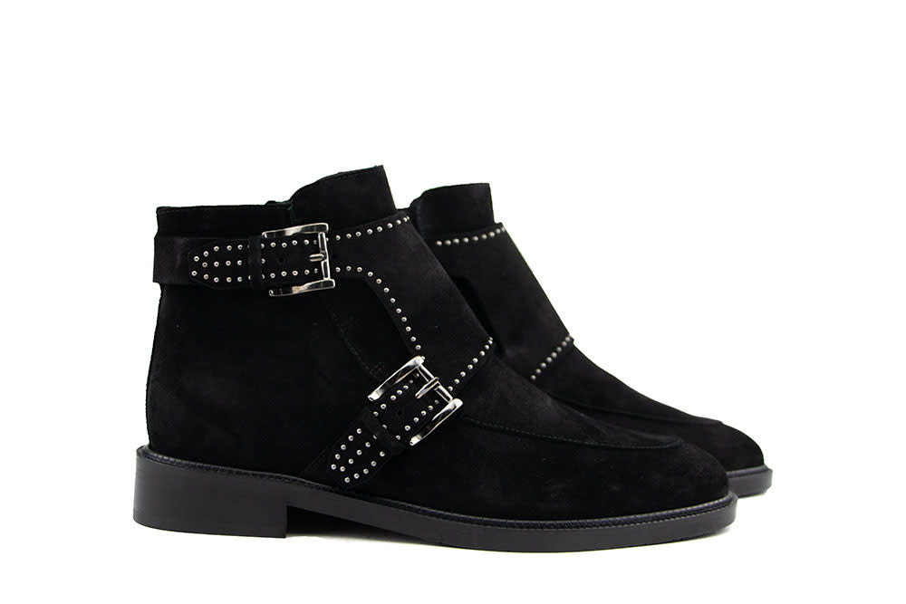 Pertini Enkellaars Black Faraon Studs