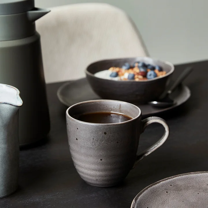 House Doctor - Rustic Tasse H 9 cm, graublau