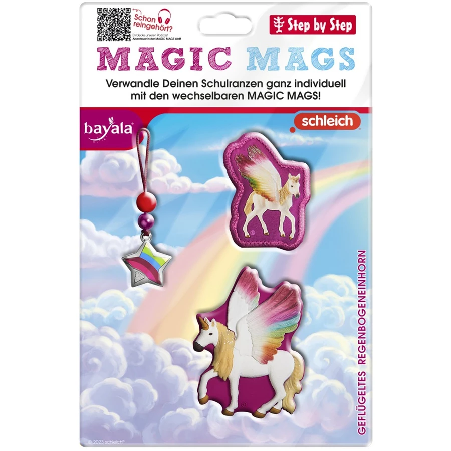 Step by Zubehör-Set Magic Mags Schleich geflügeltes Regenbogeneinhorn