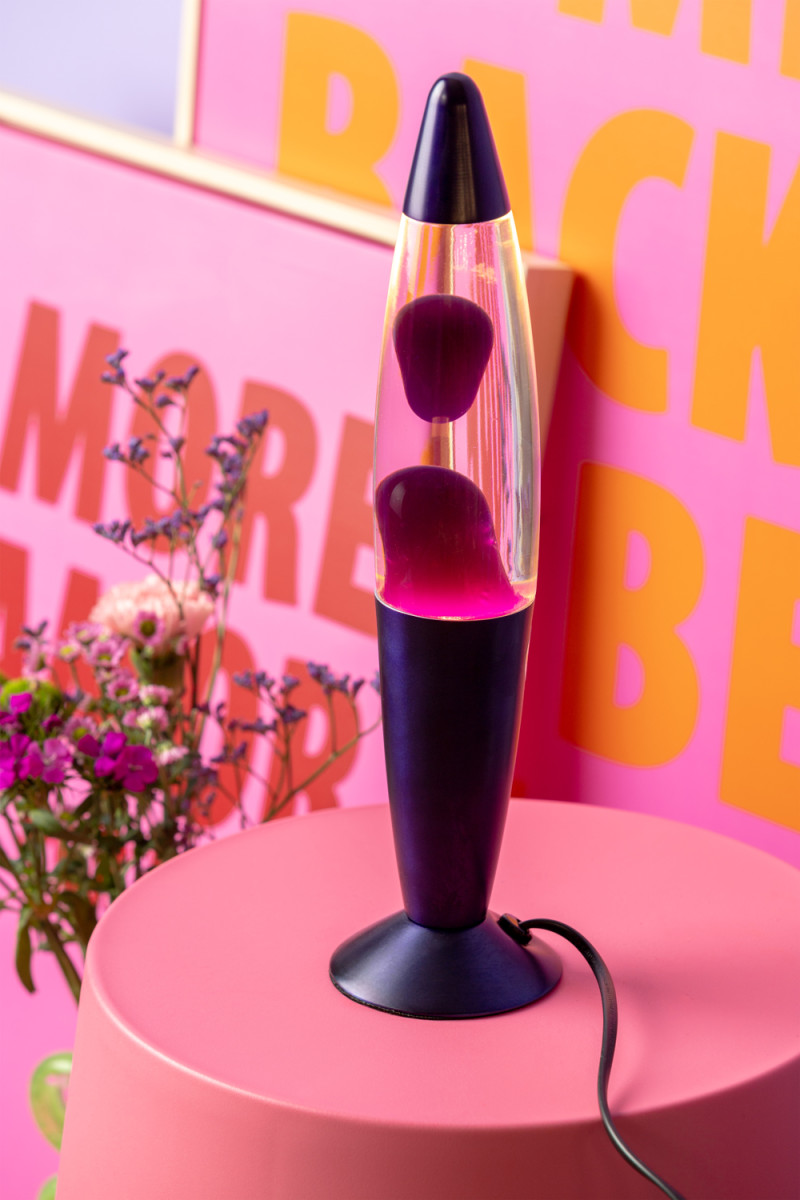 Table Lamp Funky Rocket Lava LM2185BL Blue