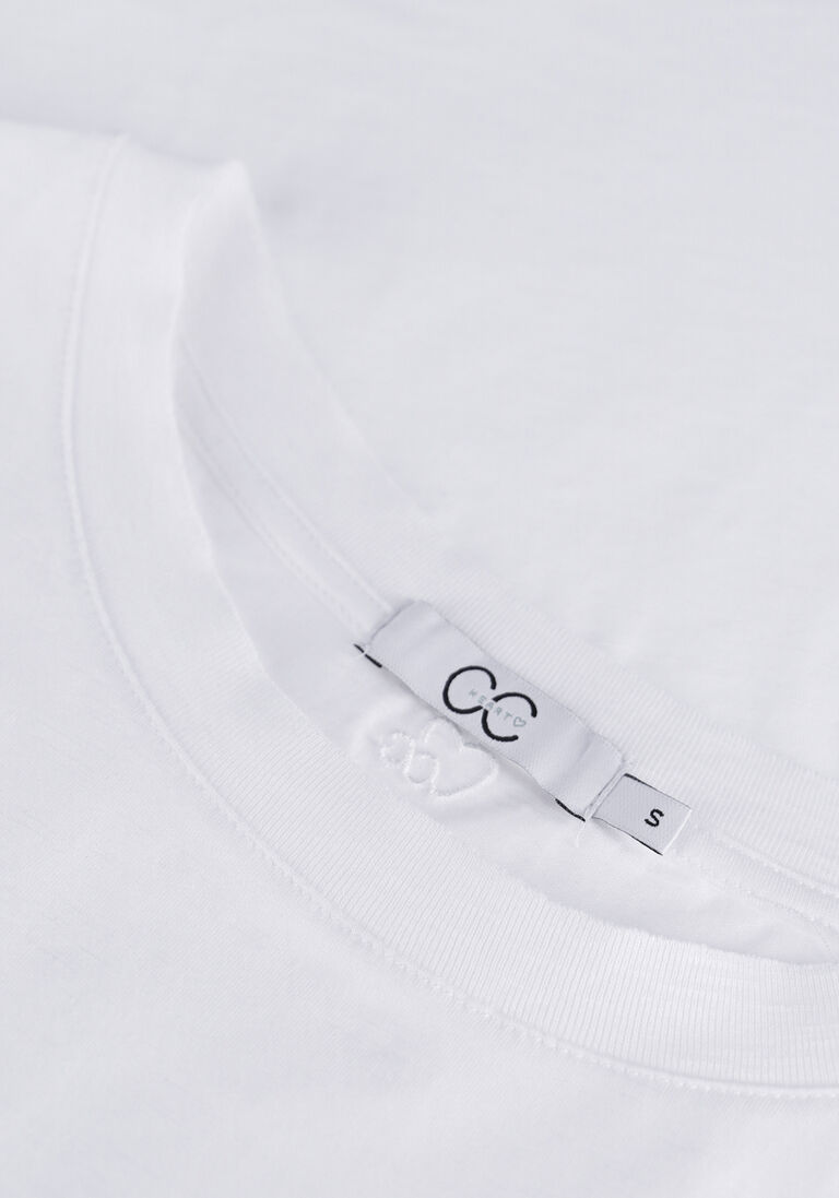 CC HEART witte cc heart t-shirt basic t-shirt