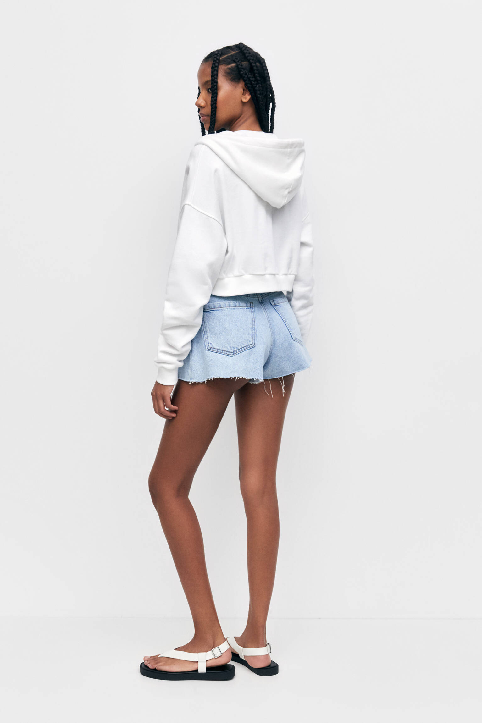 MOLETOM CURTO - OFF WHITE