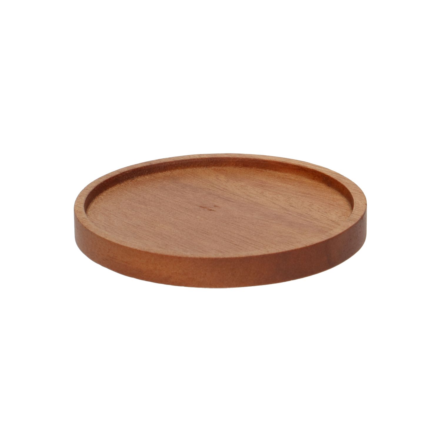 Onderzetter rond, donker acaciahout, Ø 9,5 cm