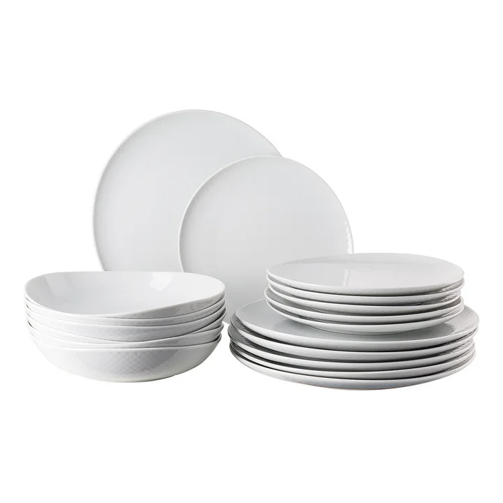 Rosenthal - Junto Teller Set (18-tlg.), weiss