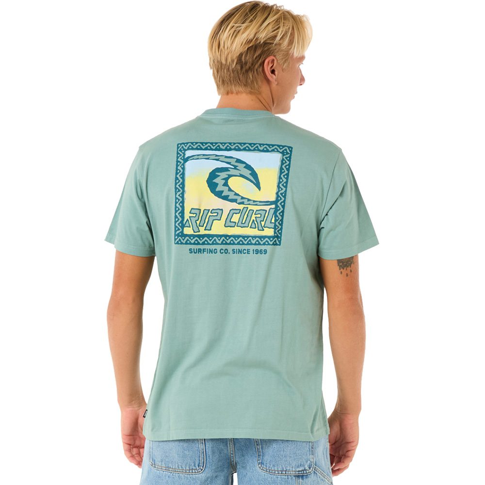 Rip Curl Raw Energy Trad T-Shirt Herren blue lagoon