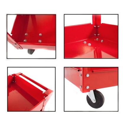 Outil Brazoline Servante d'Atelier Roulante en Acier Rouge Universelle Universel - Rouge