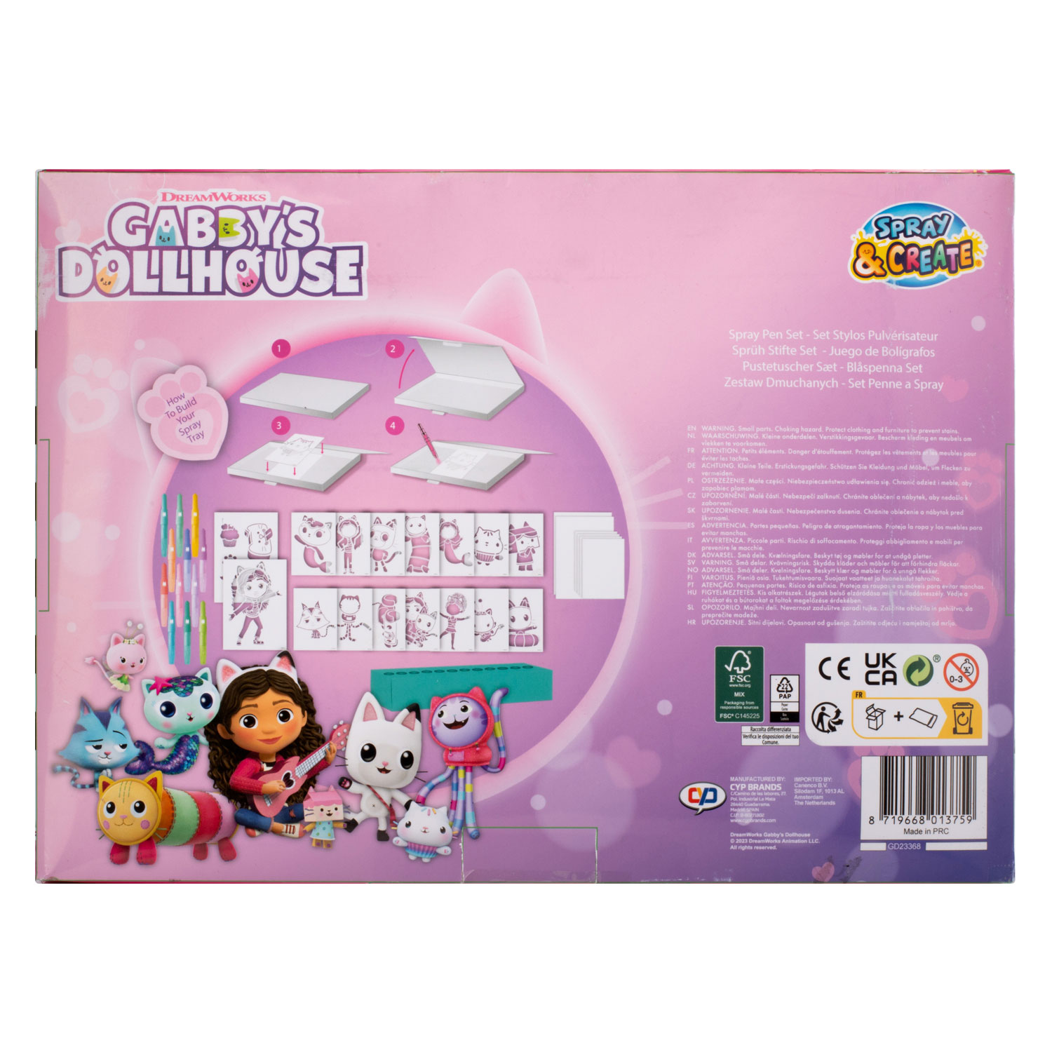 Gabby's Poppenhuis Blaaspennen Set Deluxe