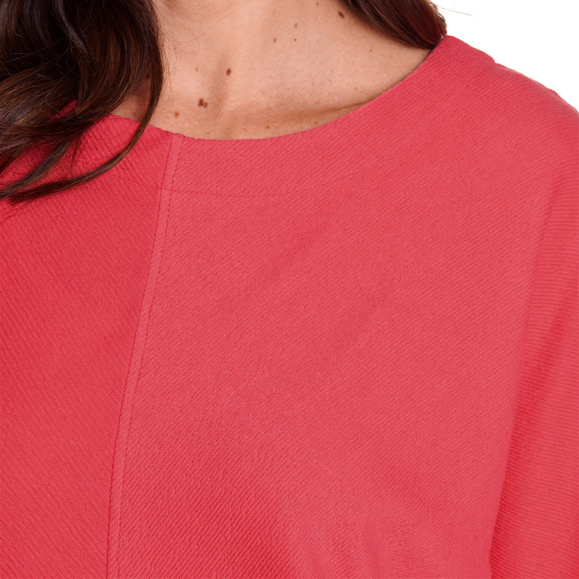 Gina Benotti Damen Sweatshirt mit 3/4-Arm pink